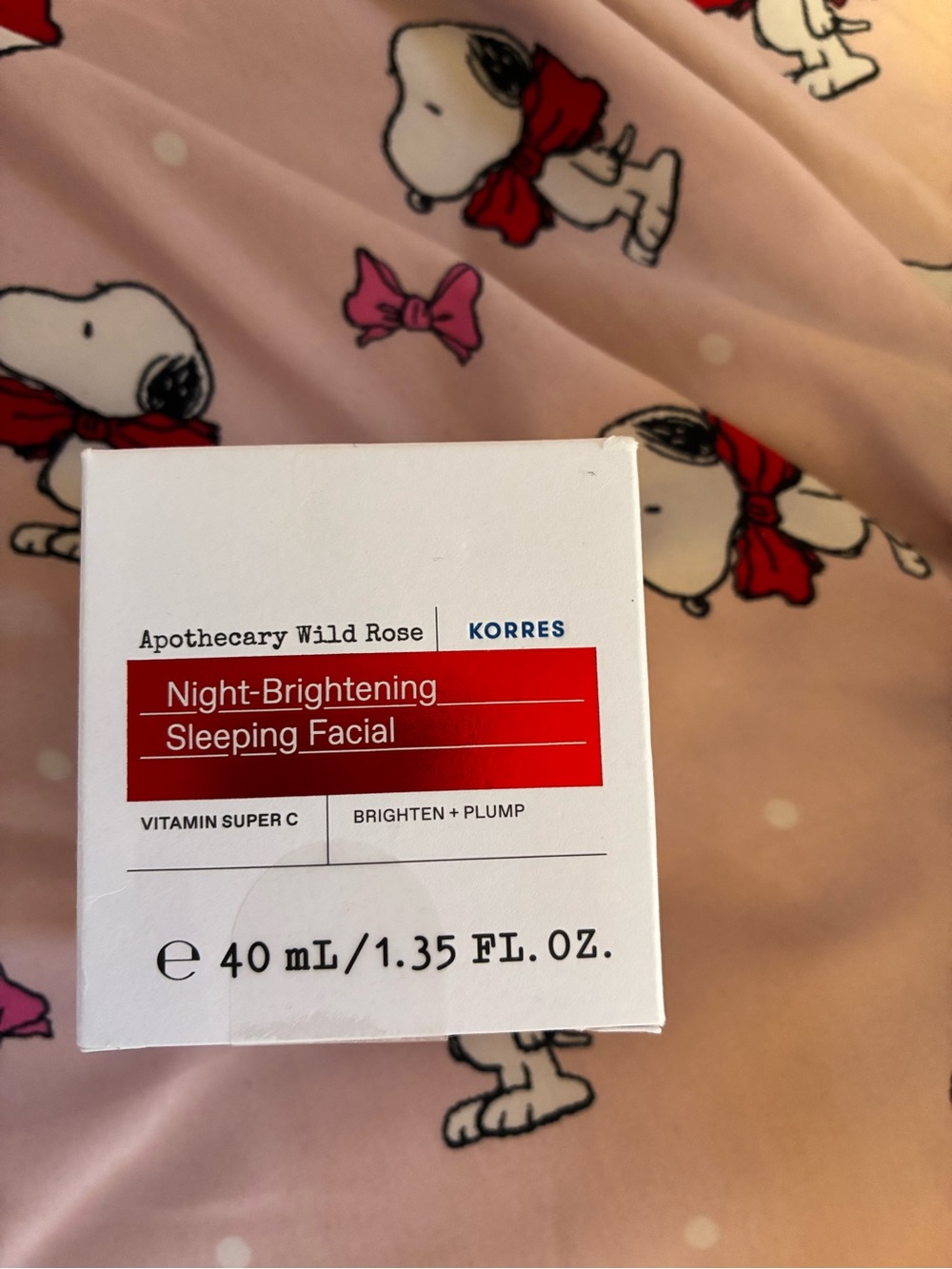 Korres Wild Rose Vitamin C brightening sleep facial 40ml